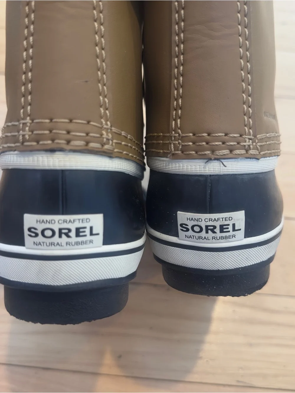 Sorel Kids Waterproof Brown and Black Snow Boots with Fleece Collar